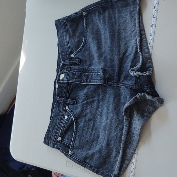 Madewell Relaxed Denim Shorts Black / Gray Style AJ243 Size 28 - Picture 9 of 9